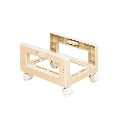 Soporte para torre de PC, soporte móvil para CPU con ruedas giratorias, para suelo o alfombra, blanco miniatura 1