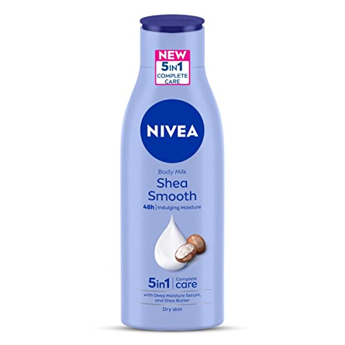 Image of Nivea Body Lotion For Dry Skin, Shea Smooth, With Shea Butter, For Men & Women, 200 ml & Nivea Protect & Care Deodorant Roll On For Men, 50ml