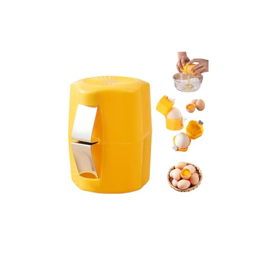 Egg Shell Opener, 2026 Upgraded Stainless Steel Egg Shell Opener,Handheld Eggs Cutter EggCracker Tool for Raw Eggs,Multifunctional EggBreaker and Separator for Home Cooking Camping Kitchen Gadgets