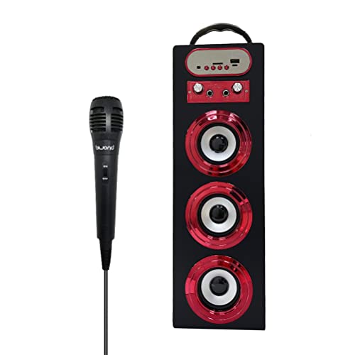 Biwond Altavoz Joybox TriSound (Bluetooth, Mando IR, Radio, Tarjeta Micro SD, USB, Pantalla LED, Mic Incluido) - Multicolor
