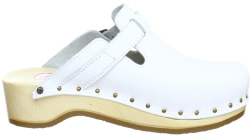 Berkemann Unisex Riemen-Toeffler Clogs, Weiß (weiß 100), 44 EU