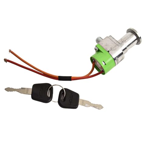 Auratrove Verrou de batterie de vélo électrique en métal avec 2 clés pour vélo électrique et moto, étui de sécurité noir et argenté