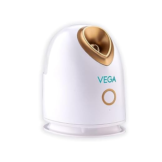 Vega Mistify Facial Steamer for Men and Women with Ready to use in 30 second, Power Indicator, On/Off Switch, Remove Dead Skin & Curb Acne, Relieves Cold & Cough, (VHFS-01)