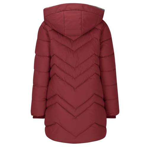 Women Long Padded Jacket Hoodies Outfits for Women Hooded Basic Winter Fall Outfit 2025 Y2K4