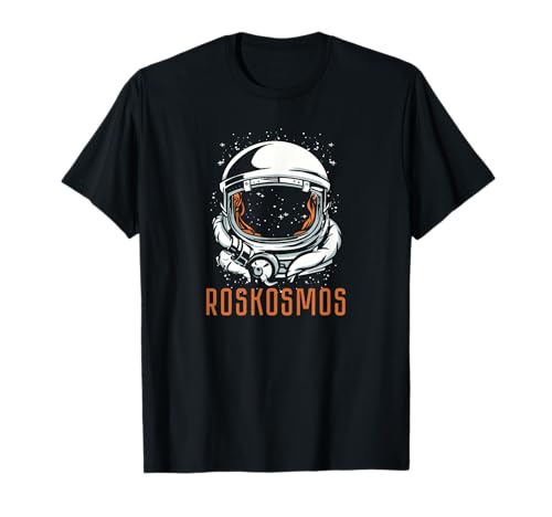 Rokosmos Space Russian Authority Space Suit Russland T-Shirt