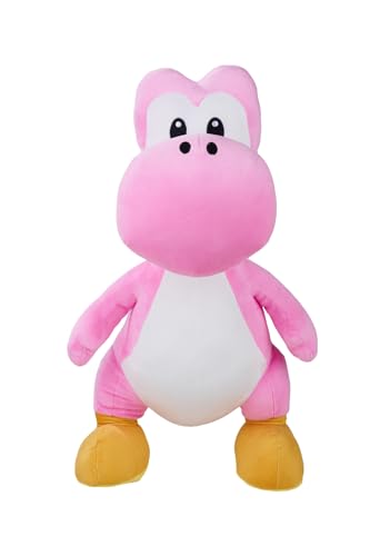 Simba Super Mario Yoshi Peluche Rose - 50 cm - Licence Nintendo en Peluche Douce pour bébés, Enfants et Fans à partir de 0 Mois