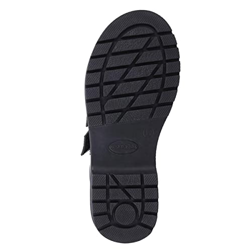 Hush Puppies Girls Flat School Uniform Shoe, Black, 7 Big Kid #TOP4