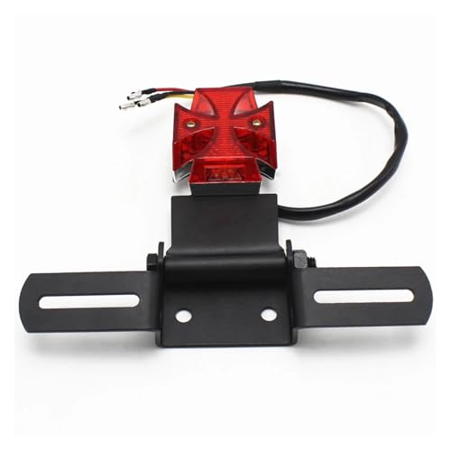 Faro trasero LED 12V de alta luminosidad con portamatrículas integrado