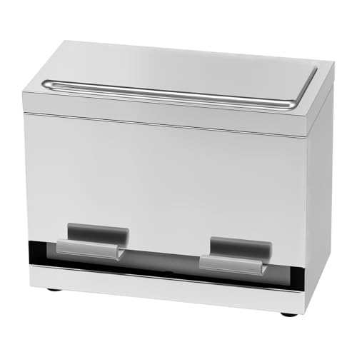 Straw Dispenser Holder, Sturdy Easy to Clean, Straws Dispenser Organizer with Metal Lid, Versatile Stainless Steel Straws Can Holder for Restaurant