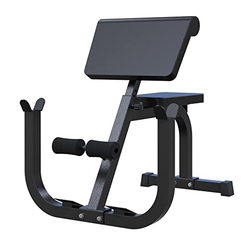 Preacher - Banco de rizo e hiperextensión para gimnasio en casa, banco de pesas resistente soporta hasta 330 libras, ideal para extensión de espalda y entrenamiento de fitness