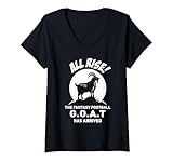 Photo Gallery donna all rise the fantasy football goat has arrived - fan di calcio maglietta con collo a v Photo Gallery donna all rise the fantasy football goat has arrived - fan di calcio maglietta con collo a v