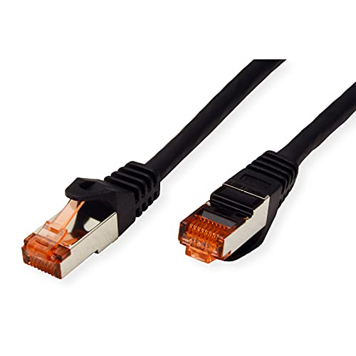 Roline S/FTP Patch cable Cat 6 Component Level LSOH, black, 0.5 m, 0.5m - Image 2