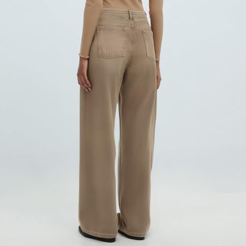 Jeans Damen Baggy Jeanshose Weites Bein Schlaghose High Waist Denimhose Stretch Bootcut Sommerhose Bequeme Denim Hosen Flared Pants Klassische Freizeithose Moderne Jean Momjeans – Bild 4