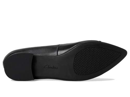 Clarks Women's Natalyn Dusk Pointed Toe Flats, Black Leather, 8.5 - image 3