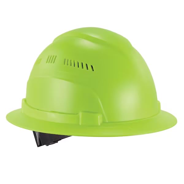 Lime Lightweight Full Brim Hard Hat Vented Class C, Mfr: 8968-A