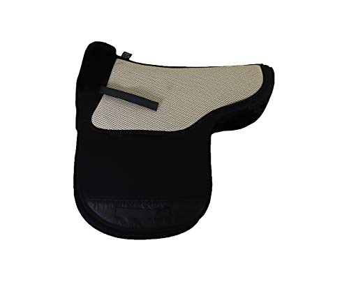 Engel Reitsport AirTec Plus Lammfell Satteldecke mit Funktionsgewebe AT-SADEK1AP-VSS-SCH-SCH wirbelsäulenfrei aufpolsterbar Fellkranz vorne Schwarz/Schwarz VSS (Vielseitigkeit/Springen) Cover