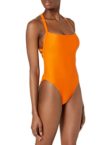 Image of Body Glove Women's Standard Smoothies Electra Solid One Piece Swimsuit with Strappy Back Detail