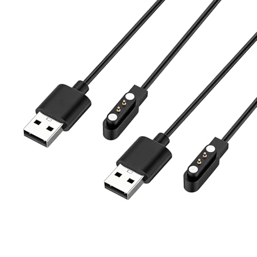 2 Pièces Chargeur Montre Connectée USB Magnétique pour Ice-Watch Ice Smart 2.0, Câble de Charge de Remplacement, Câble de Recharge Smart Watch Montres...