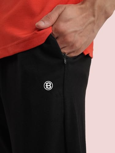 Image of Rupa Bumchums Men's Relaxed Fit Cotton Loungers with Zippered Pockets and Flat Drawstring
