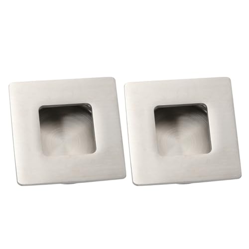HOLIDYOYO 2 piezas Tirador de Puerta Invisible de Acero Inoxidable Tornillos para Armarios y Puertas Interiores Diseño Minimalista y Resistente la Corrosión para Uso Doméstico