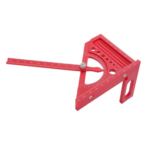 Transportador escuadra para carpintería 0-180 grados aluminio ABS miniatura 2
