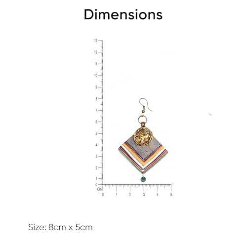 Image of Handcrafted Boho & Ethnic Earrings for Women - Wooden & Brass Statement Designs in Loop, Swing & Motif Styles