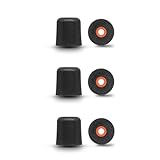 Klowcok Memory Foam Replacement Eartips for Elgin, Westone, Plugfones, Etymotic, ISOtunes PRO/Xtra/Advance BT/Wired/PRO Aware Earbuds, Comfort Fit (3 Pairs, Extra Small, Black)