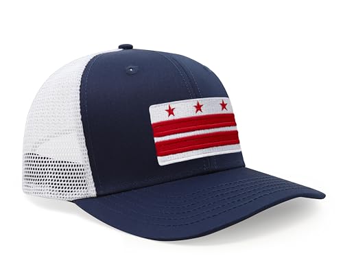 Image of International Tie City Hat for Men and Women, Adjustable Snapback Trucker Baseball Cap with Embroidered Patch