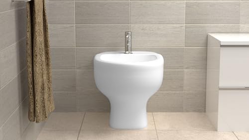 fischer 4245 WB 5 NH Versteckte Befestigung für Water und Bidet mit seitlichen, Sanitäranlagen mit Loch ∅20 Art. 04245, grau
