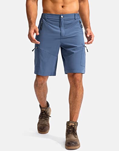 Pudolla Men'S Hiking Cargo Shorts 9 Inch Lightweight Outdoor Work Shorts For Men Travel Golf Camping Casual With 5 Zipper Pockets thumb #1