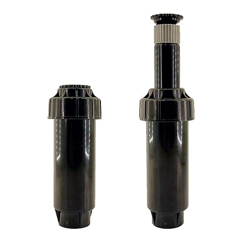 RIEGOPRO Difusor de Riego para Jardin y Césped RP-02-17A | Conexión 1/2' Hembra | Emergente 5cm | Ángulo Ajustable de 0º a 360º | Alcance 4,6m - 5,8m | Caudal 1,68-21,75 L/min (2)