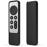 elago Custodia Sottile R2 Compatibile con Telecomando Apple TV 4K Siri 3a Generazione(2022) e 2a Generazione(2021)-Design Sottile, Leggero, Silicone Antigraffio, Assorbimento Degli Urti (Nero)