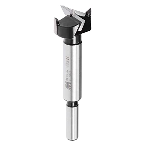 TA-VIGOR 28mm Forstner Drill Bit, Tungsten Carbide Wood Hole Saw Auger Opener for Woodworking Hinge Hole Drilling Boring Bit Cutter - Image 3