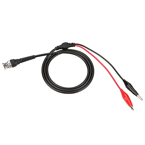 Image of Oumefar BNC Q9 to Connector Double Alligator Clip 500V 50 Ohm Oscilloscope Mini Test Probe Cable Pack of 2 Test Jumpers Electrical Cable Connector
