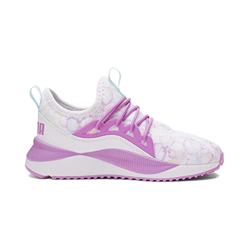 PUMA Kids Girls Pacer Future Alllure Bubble Dye Running Sneakers Shoes - Pink, Purple, White4