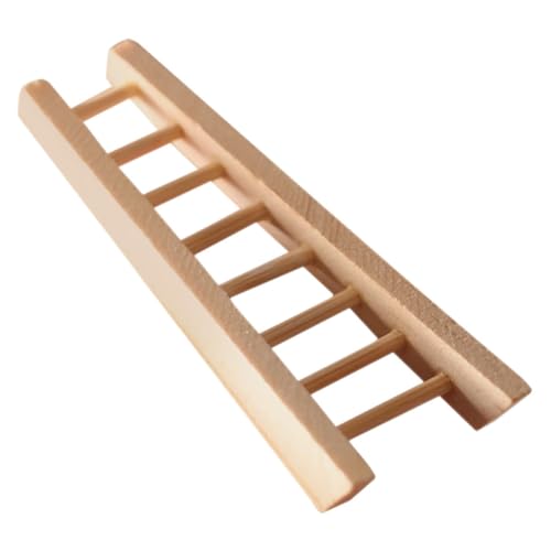BESPORTBLE Miniature Échelle Bois Décorative pour Maison de Poupée Escalier Miniature Artisanal pour Jardin Balcon et Scène de Bricolage Accessoire de Modélisme et Jeu Créatif