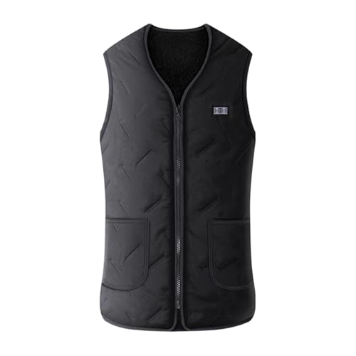 Gilet chauffant lavable adulte : veste thermique USB 3 températures