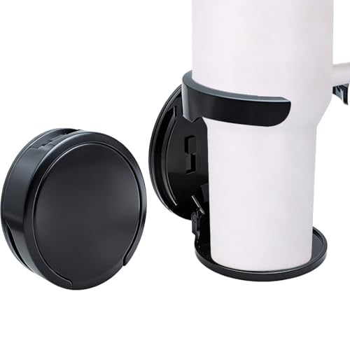 2 Pcs Wall Cup Holder for Stanley Self-Adhesive & Screw Installation Foldable Cup Holder Compatible with Stanley 30/40 oz Drinks and Coffee