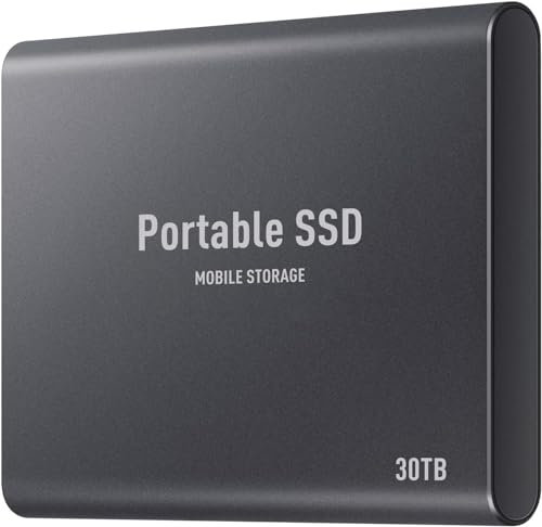 外付けSSD 30TB 高速転送 Type-C ポータブル USB3.2 Amazon | SSD 外付け ssd 30TB【Type-C 高速転送】 PS4/PS5 動作
