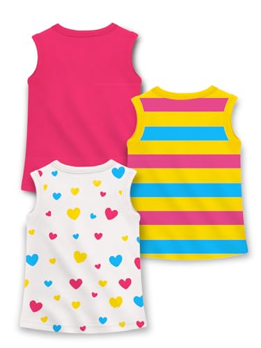 Image of Trampoline Girls Sleeveless Graphic Printed T-Shirt Pack of 3