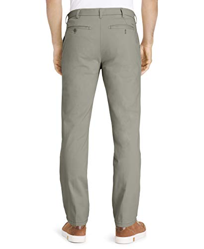 IZOD Men's SALTWATER FF CHINO PANT Pants, -cinder block, 34W X 32L2