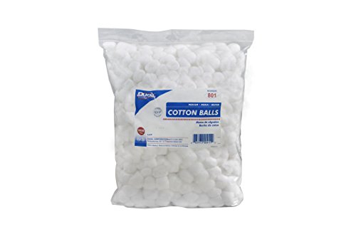Dukal 801 Cotton Balls, Non Sterile, Medium, White (Pack of 4000)