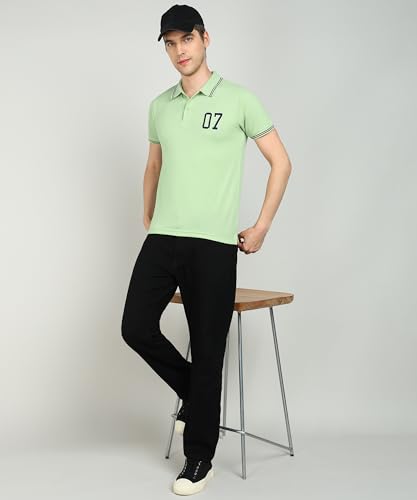 Image of INKKR Men's Soild Collar Neck Polo T-Shirt