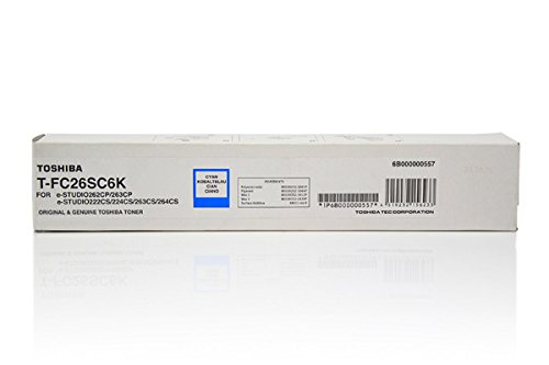 Toner cyan Toshiba T-FC 26 SC 6B000000354 pour E-Studio 260 de 5000 pages