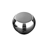 Caixinha bluetooth tws metal redonda mini speaker 3w super auto