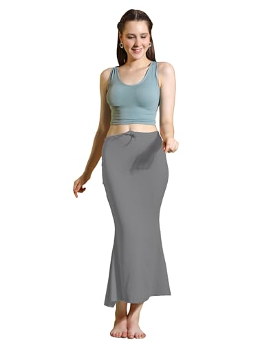 Image of Amazon Brand - Anarva Women Cotton Blended Saree Shapewear Regular Petticoat Skirt For Saree