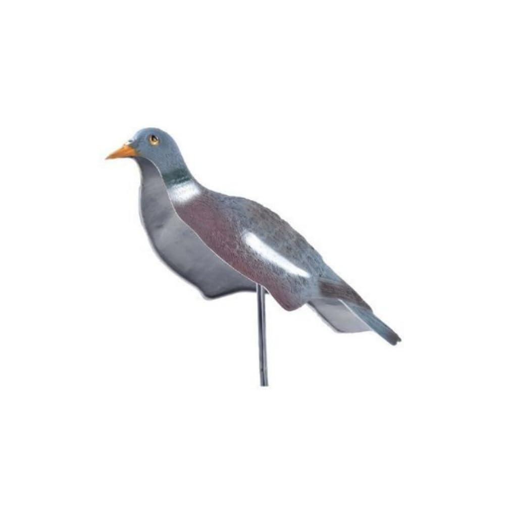HHH Caza 6X Media Concha Flocado Paloma Cebo Bird Caza señuelos con Clavijas Bird Llamando Accesorios para Caza Y Tiro