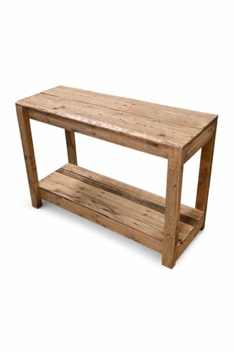 Genérico Mueble de Baño Rústico | Mueble para Recibidor | Fabricado con Madera Reciclada | Estilo Natural y Sostenible | Diseño Artesanal | Hecho a Mano (100 x 30 x 80)