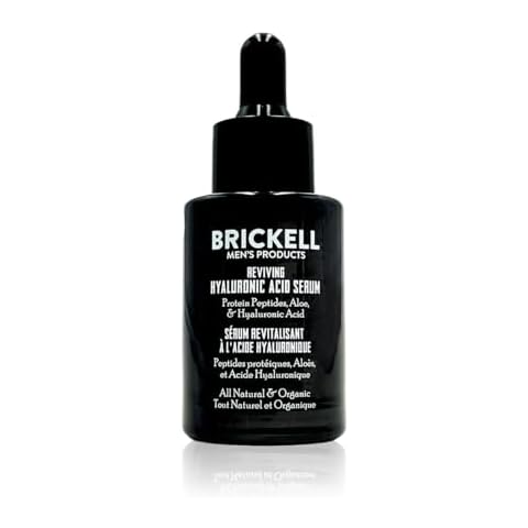 Brickell Men's Anti Aging Hyaluronic Acid Serum For Face Cover