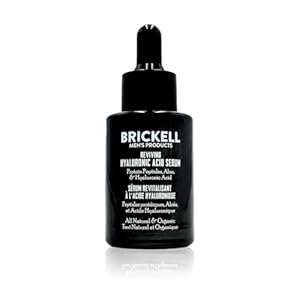 Brickell Men’s Anti-Aging Gezichtsserum voor Mannen, Natuurlijke en Organische Serum voor Gezicht met Hyaluronzuur en Peptiden voor Herstel en Stimulatie Collageenproductie, Geurend